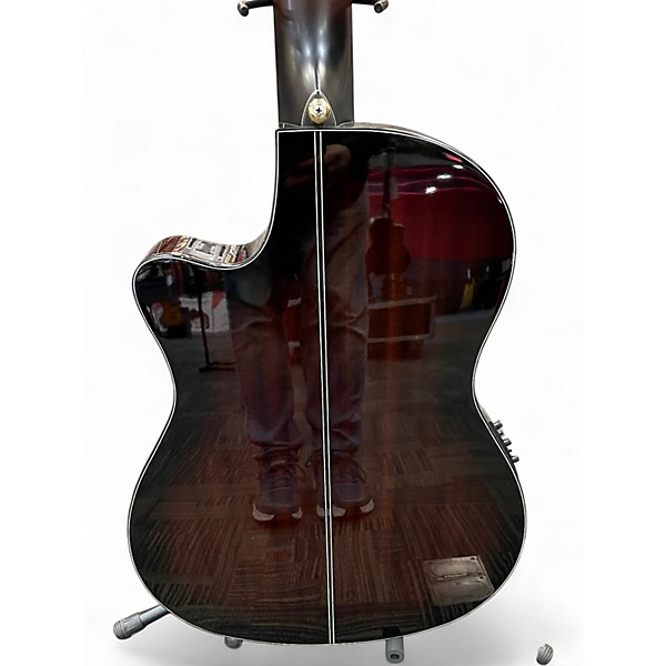 Used Ibanez GA35TCE 2 Tone Sunburst Classical Acoustic Electric Guitar