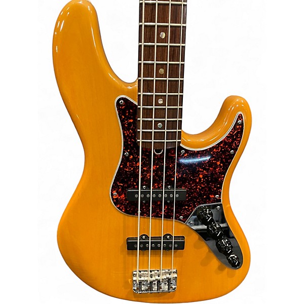 Used 2010s Fender American Deluxe Jazz Bass Amber Electric Bass Guitar
