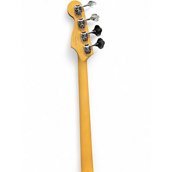 Used 2010s Fender American Deluxe Jazz Bass Amber Electric Bass Guitar