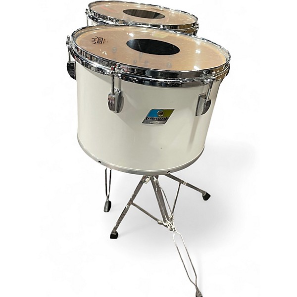 Used Ludwig 13X8 White Cortex Concert Toms White Cortex Drum