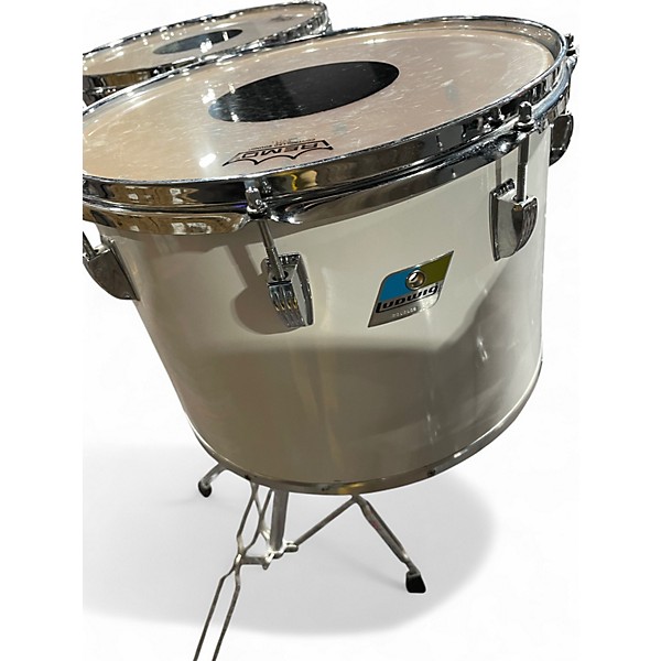 Used Ludwig 13X8 White Cortex Concert Toms White Cortex Drum