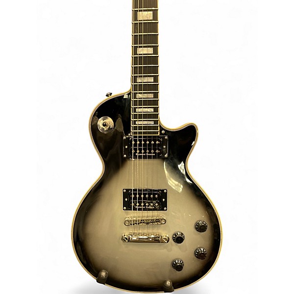 Used Agile AL-3200MCC Black and Silver Solid Body Electric Guitar