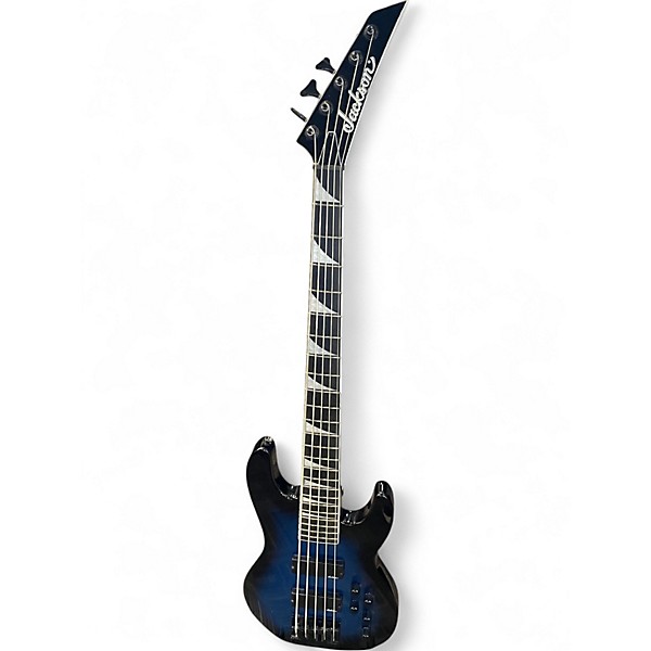 Used Jackson JS3V Concert 5 String Blue Burst Electric Bass Guitar