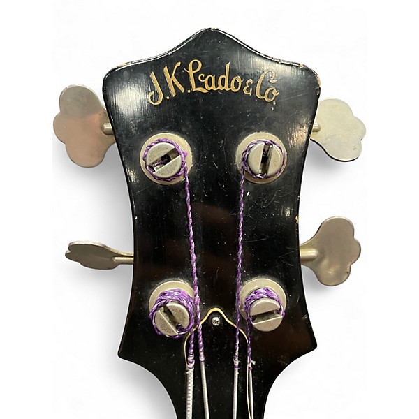 Used 1980s J.k Lado CUSTOM Black Electric Bass Guitar