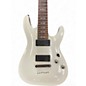 Used Schecter Guitar Research Demon 7 String White Solid Body Electric Guitar