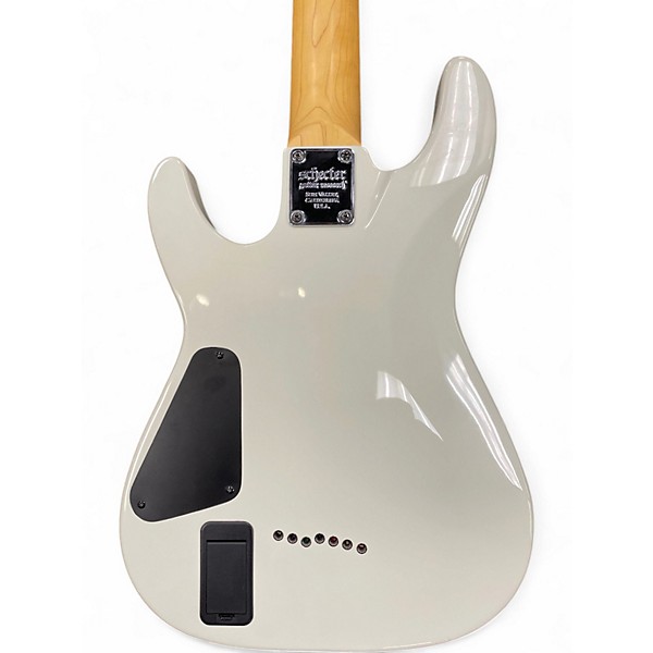 Used Schecter Guitar Research Demon 7 String White Solid Body Electric Guitar