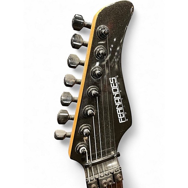Used Fernandes Revolver Pro 7 Metallic Gray Solid Body Electric Guitar