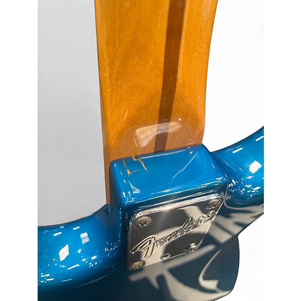 Vintage 1983 Fender Stratocaster Metallic Turquoise Solid Body Electric Guitar