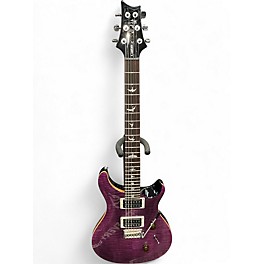 Used PRS SE Custom 24 Purple Solid Body Electric Guitar