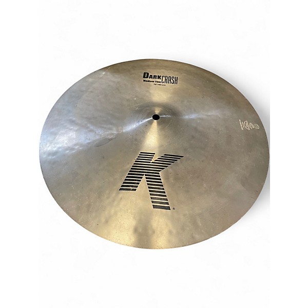 Used Zildjian 16in K Medium Dark Thin Crash Cymbal