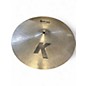 Used Zildjian 16in K Medium Dark Thin Crash Cymbal