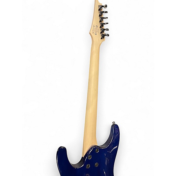 Used Ibanez S670QM Blue Burst Solid Body Electric Guitar
