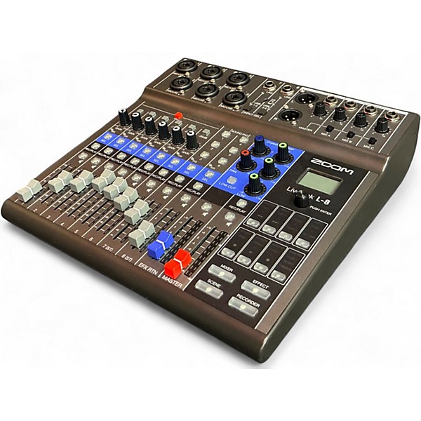 Used Zoom LiveTrak L-8 8 Channel Unpowered Mixer