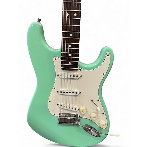 Used 1995 Fender American Standard Stratocaster Surf Green Solid Body Electric Guitar