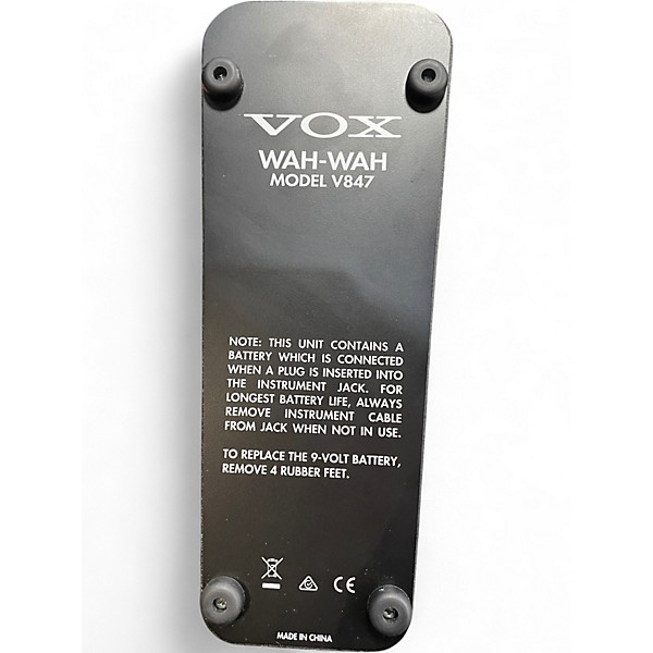 Used VOX V847 Reissue Wah Effect Pedal