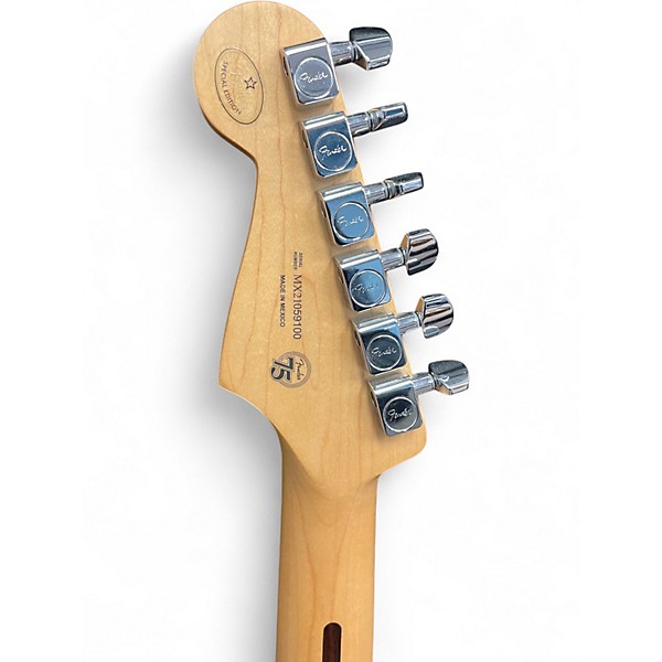 Used 2021 Fender Player Stratocaster Black Solid Body Electric Guitar