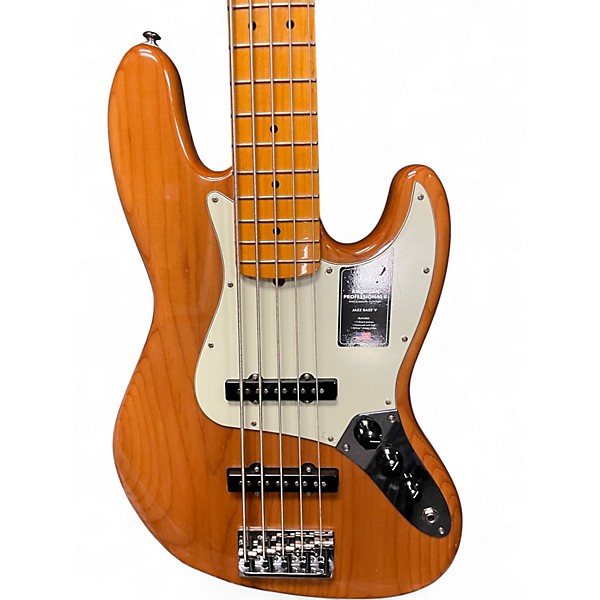 Used Fender American Professional II Jazz Bass Roasted Pine Electric Bass Guitar
