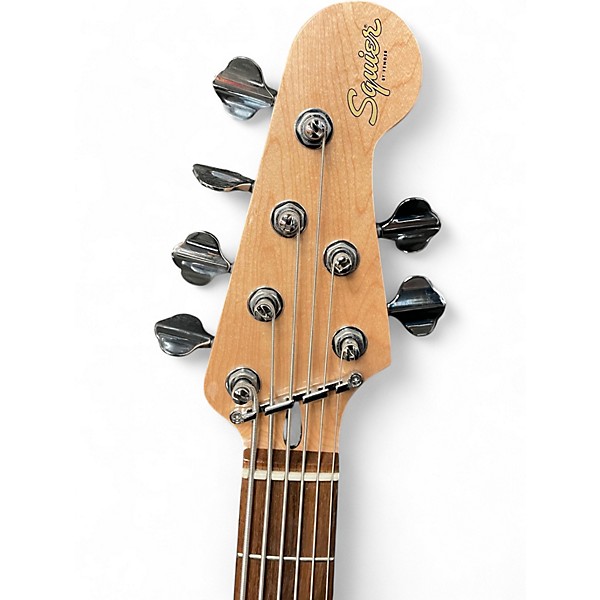 Used Squier Affinity Jazz Bass Black Electric Bass Guitar