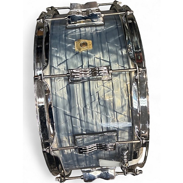 Used Ludwig 14X6.5 Classic Snare Sky Blue Pearl Drum