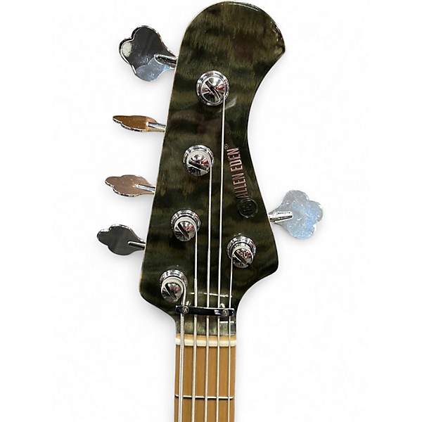 Used Allen Eden DISCIPLE 5 Green Electric Bass Guitar