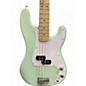 Used Squier Sonic Precision Bass Surf Green Electric Bass Guitar