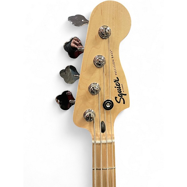 Used Squier Sonic Precision Bass Surf Green Electric Bass Guitar