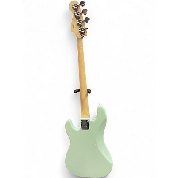 Used Squier Sonic Precision Bass Surf Green Electric Bass Guitar