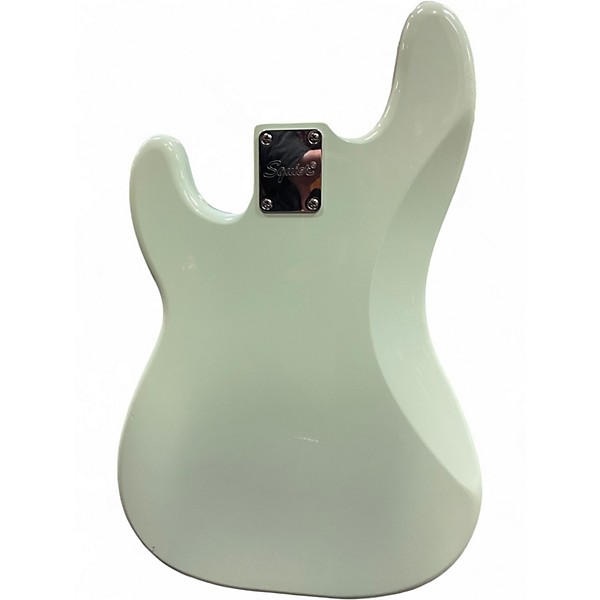 Used Squier Sonic Precision Bass Surf Green Electric Bass Guitar