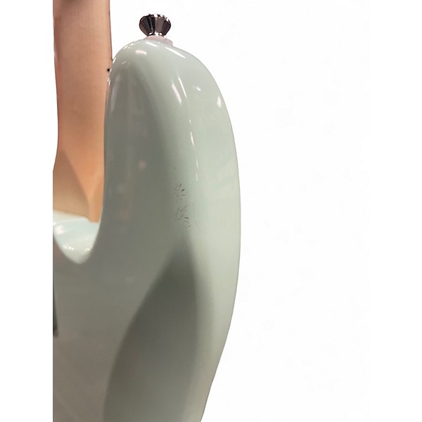 Used Squier Sonic Precision Bass Surf Green Electric Bass Guitar