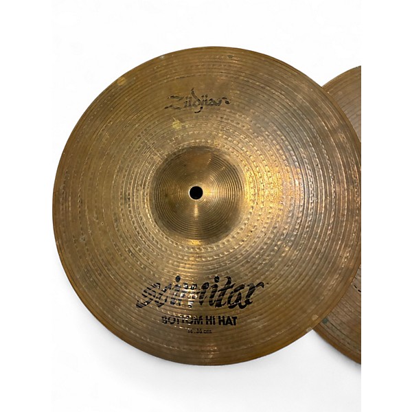 Used Zildjian 14in Scimitar Hi Hat Pair Cymbal