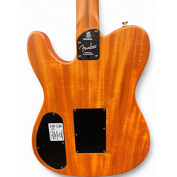 Used Fender American Acoustasonic Telecaster Sunburst Acoustic Electric Guitar