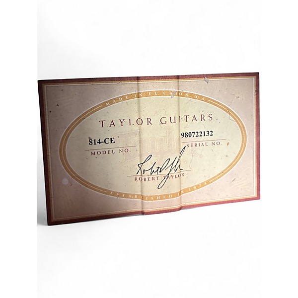 Used 1999 Taylor 814CE Natural Acoustic Electric Guitar