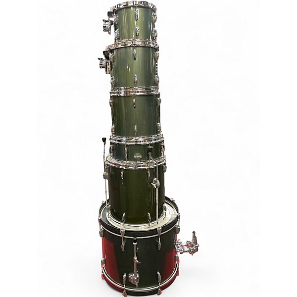 Used Pearl 6 Piece Export Charcoal Metalic Drum Kit
