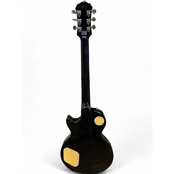 Used Epiphone Les Paul Classic Trans Black Solid Body Electric Guitar