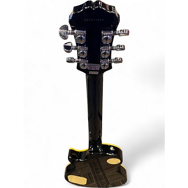 Used Epiphone Les Paul Classic Trans Black Solid Body Electric Guitar