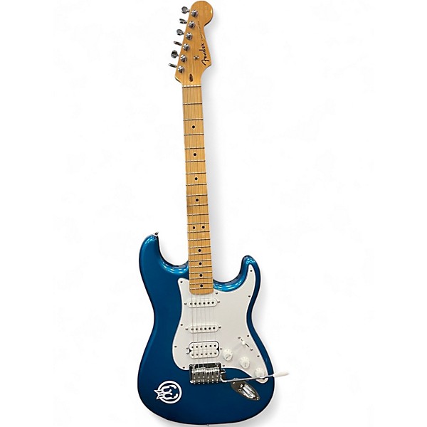 Used Fender Standard Stratocaster HSS Metallic Aqua Marine Solid Body Electric Guitar
