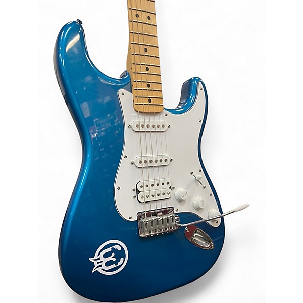 Used Fender Standard Stratocaster HSS Metallic Aqua Marine Solid Body Electric Guitar