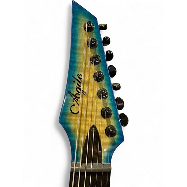 Used Agile Septor 727 7 String Ocean Burst Solid Body Electric Guitar