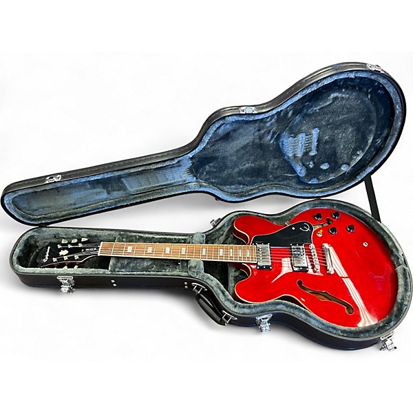 Used Epiphone ES335 Pro Cherry Hollow Body Electric Guitar