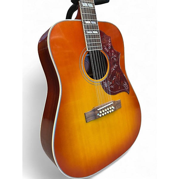 Used Epiphone Hummingbird 12 String Aged Cherry Sunburst 12 String Acoustic Electric Guitar
