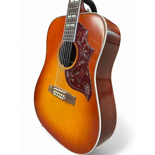 Used Epiphone Hummingbird 12 String Aged Cherry Sunburst 12 String Acoustic Electric Guitar
