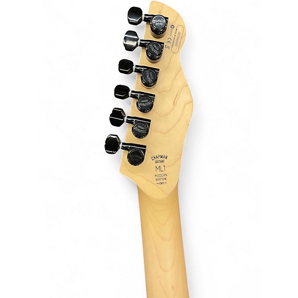 Used Chapman ML1 Modern Baritone Trans Black Wood Solid Body Electric Guitar