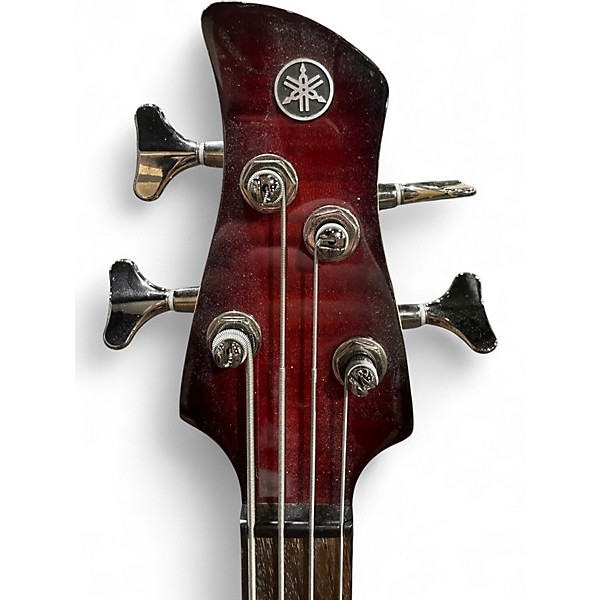 Used Yamaha TRBX604FM Trans Red Electric Bass Guitar