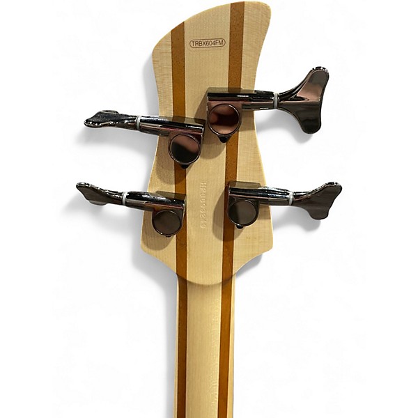 Used Yamaha TRBX604FM Trans Red Electric Bass Guitar