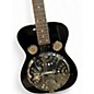 Used SAGA Regal Black Lightning Black Resonator Guitar