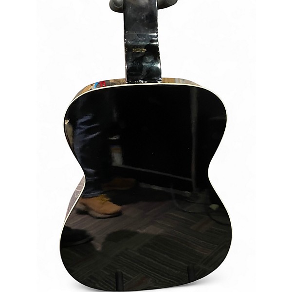 Used SAGA Regal Black Lightning Black Resonator Guitar