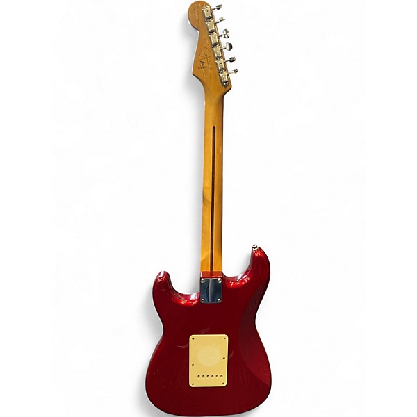Used 2005 Fender Artist Series Jimmie Vaughan Tex-Mex Stratocaster Candy Apple Red Solid Body Electric Guitar