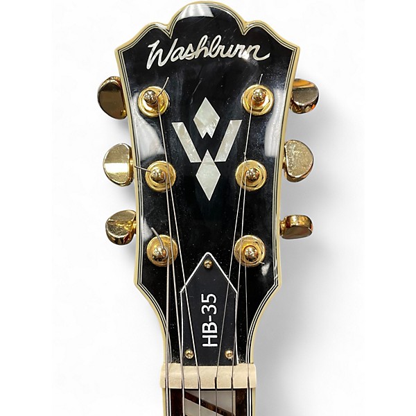 Used Washburn HB35 Wine Red Hollow Body Electric Guitar