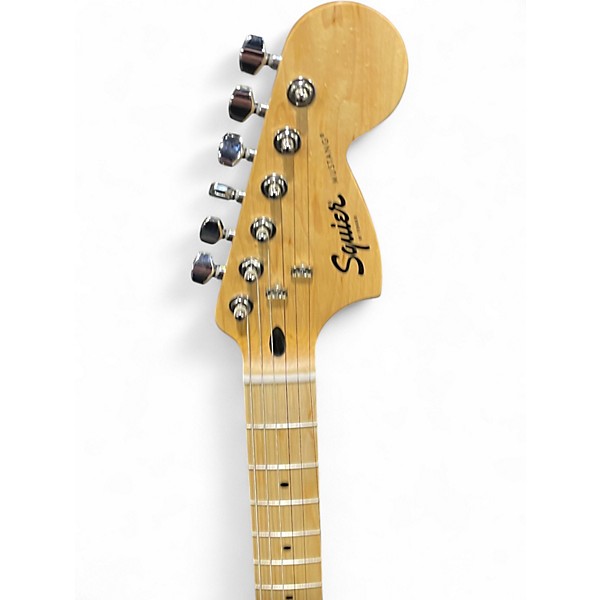 Used Squier Mustang Black Solid Body Electric Guitar