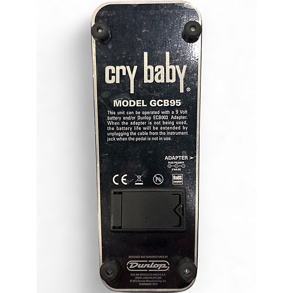 Used Dunlop GCB95 Original Crybaby Wah Effect Pedal